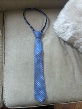 Nordstrom Blue Polka Dot Pre-Tied Boys Neck Tie
